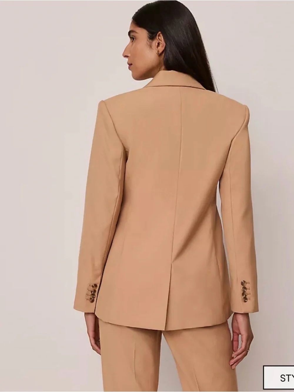 Ann Taylor Tan Fitted Long Blazer NWOT | 6